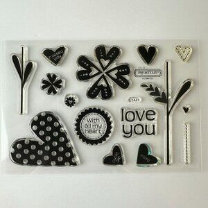 My Acrylix Close To My Heart Affection Decorative Stamps Set C1441 Spring